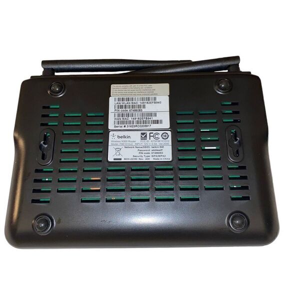 Belkin N300 4 Port Wi-Fi N Wireless Router Strong Range 300 Mbps Model F9K1007 - Picture 8 of 13